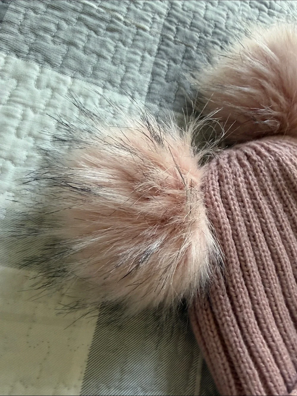 Charlotte Russe Kids Pink Double Pom Knit Hat